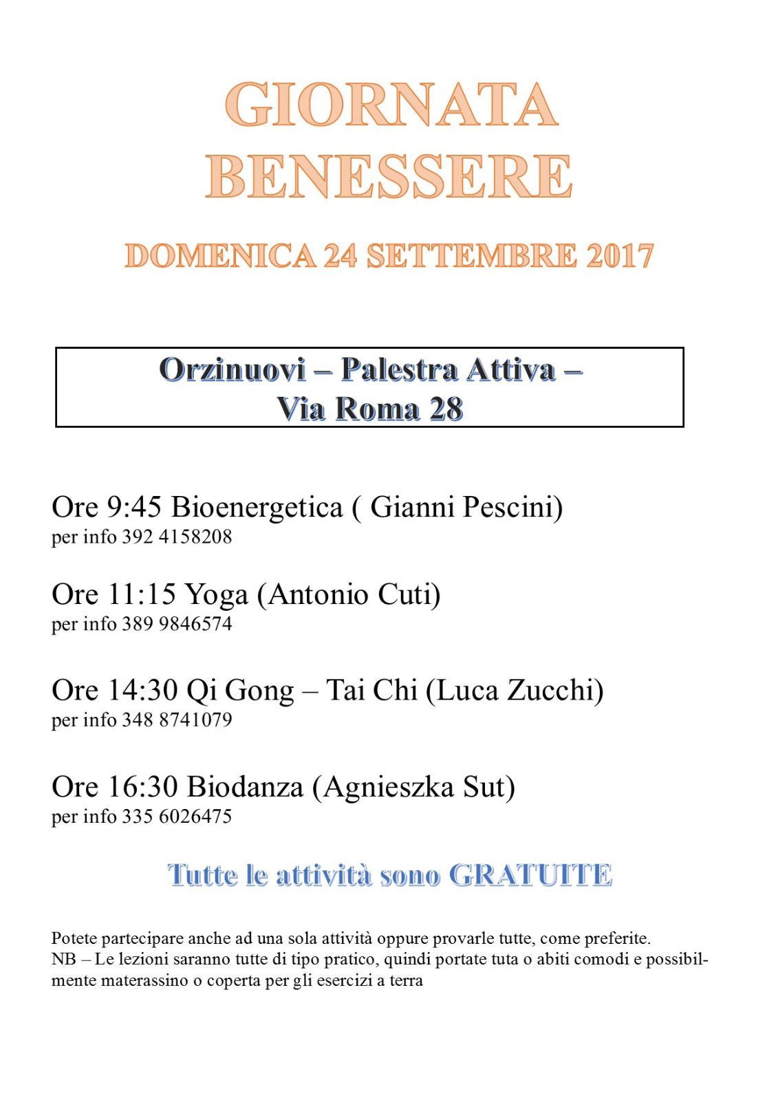 giornata benessere orzinuovi 2017